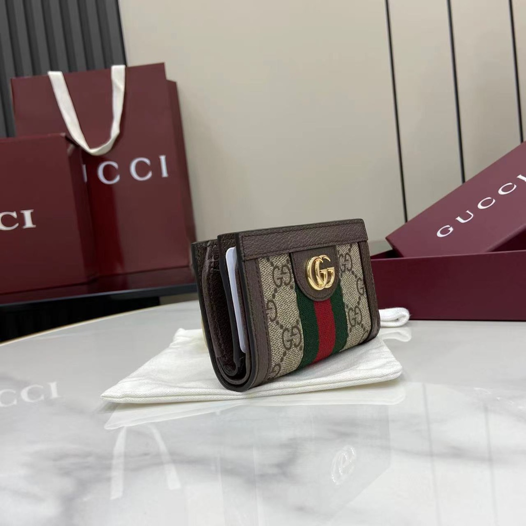 Gucci Ophidia Bi-Fold Wallet 'Dark Brown' 813296-96IWG-