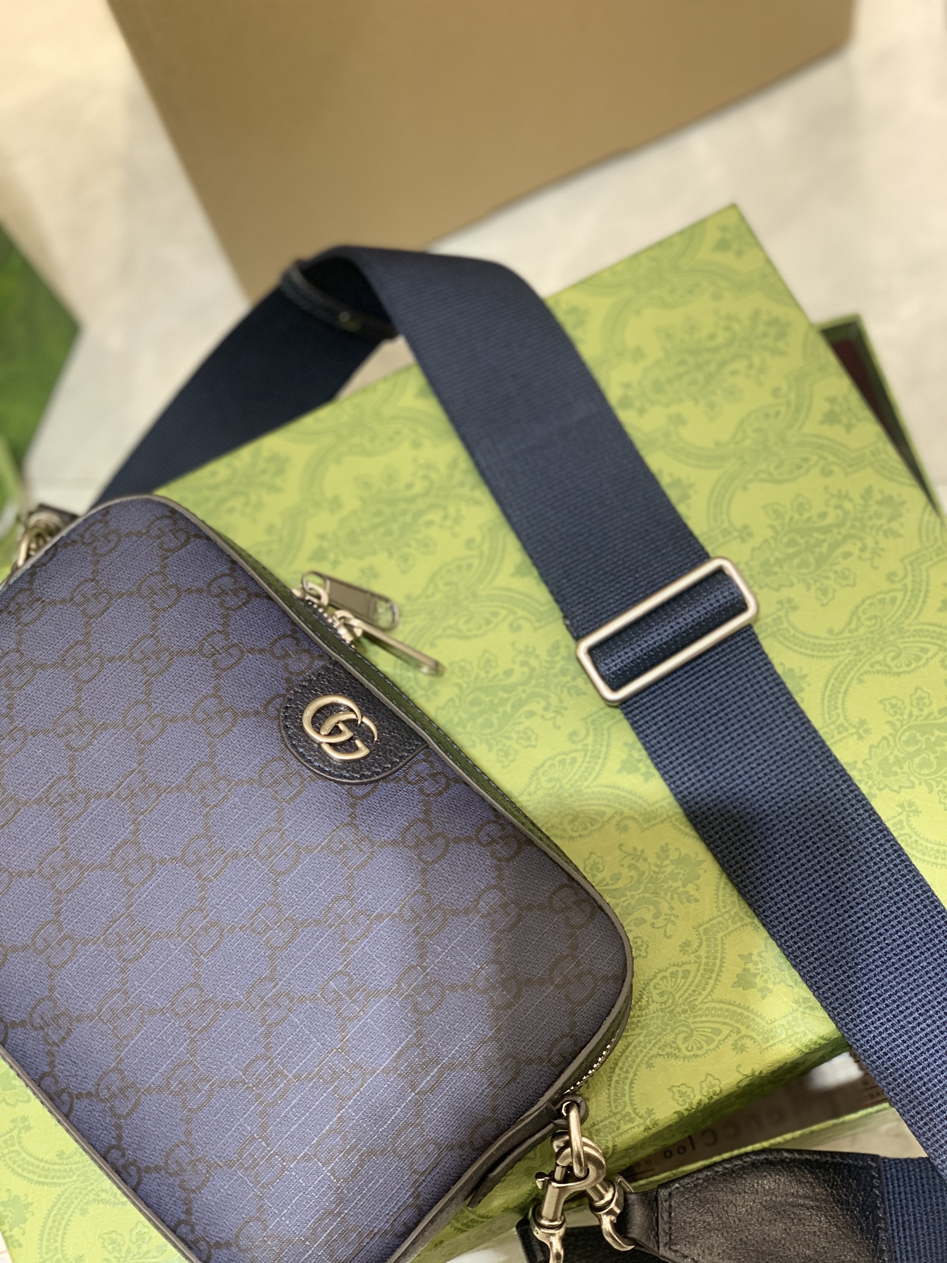 Gucci Ophidia Blue GG Crossbody – Premium 2024 Luxury Bag