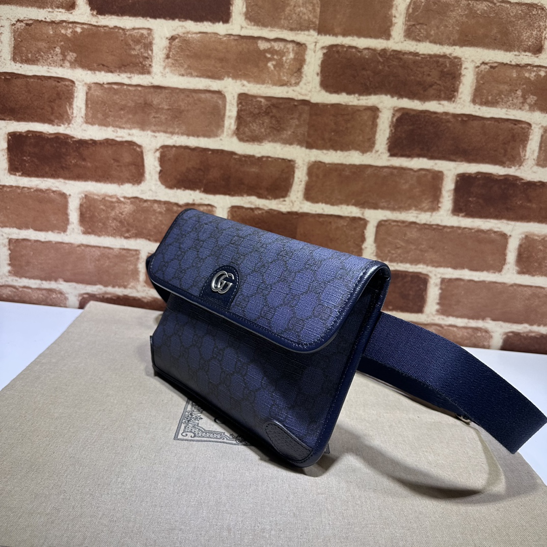 Gucci Ophidia GG Small Belt Bag Blue Black