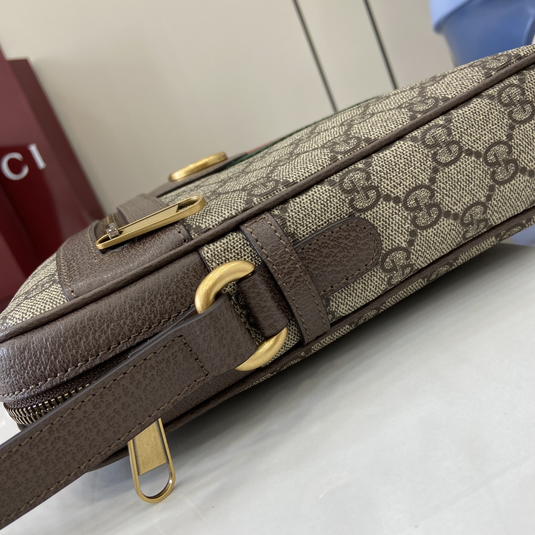 GUCCI OPHIDIA GG SMALL MESSENGER BAG