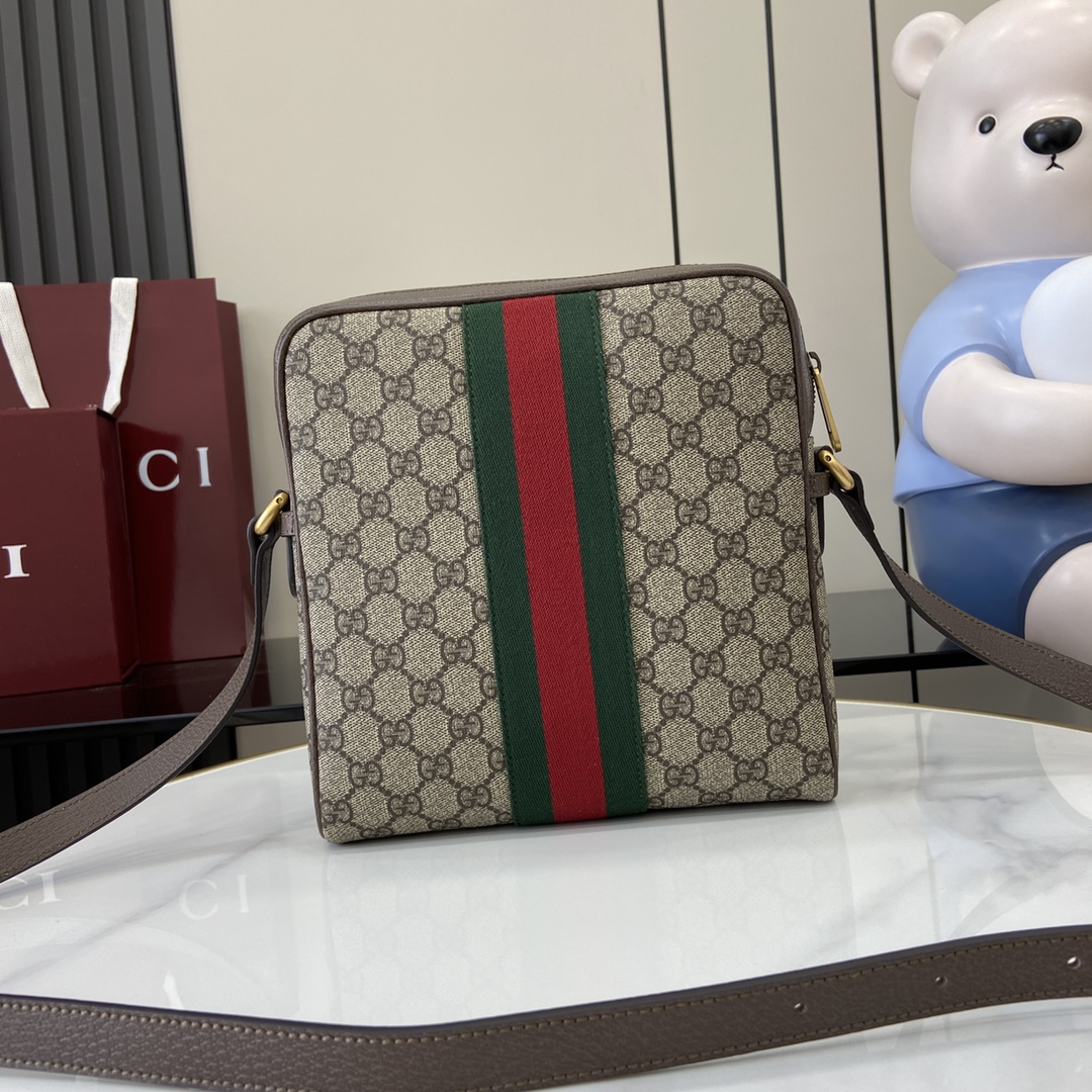 GUCCI OPHIDIA GG SMALL MESSENGER BAG