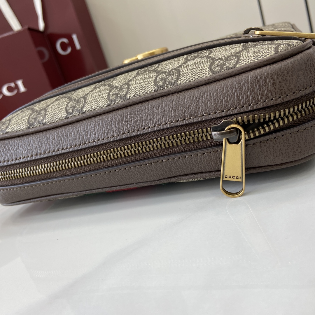 GUCCI OPHIDIA GG SMALL MESSENGER BAG