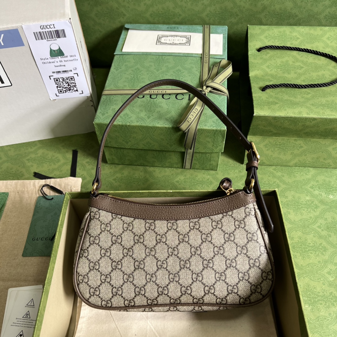 GUCCI OPHIDIA GG SMALL SHOULDER BAG –