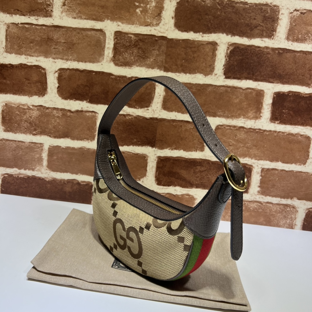 GUCCI Ophidia Jumbo GG Mini Bag GG Canvas Beige/Ebony