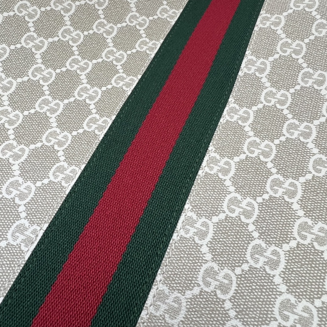 Gucci Ophidia large tote bag in beige and white GG Supreme