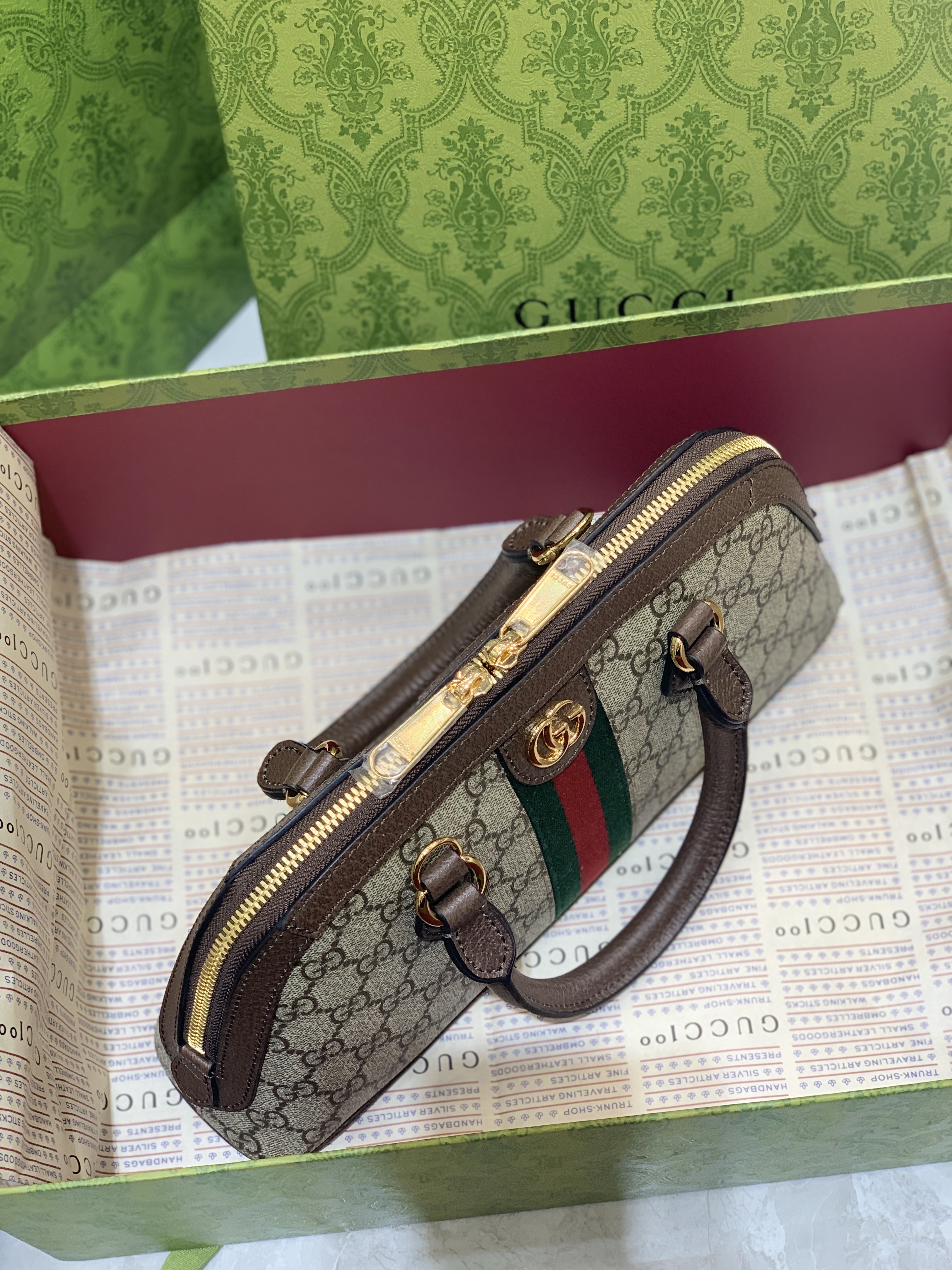 Gucci Ophidia Medium GG Top Handle Bag