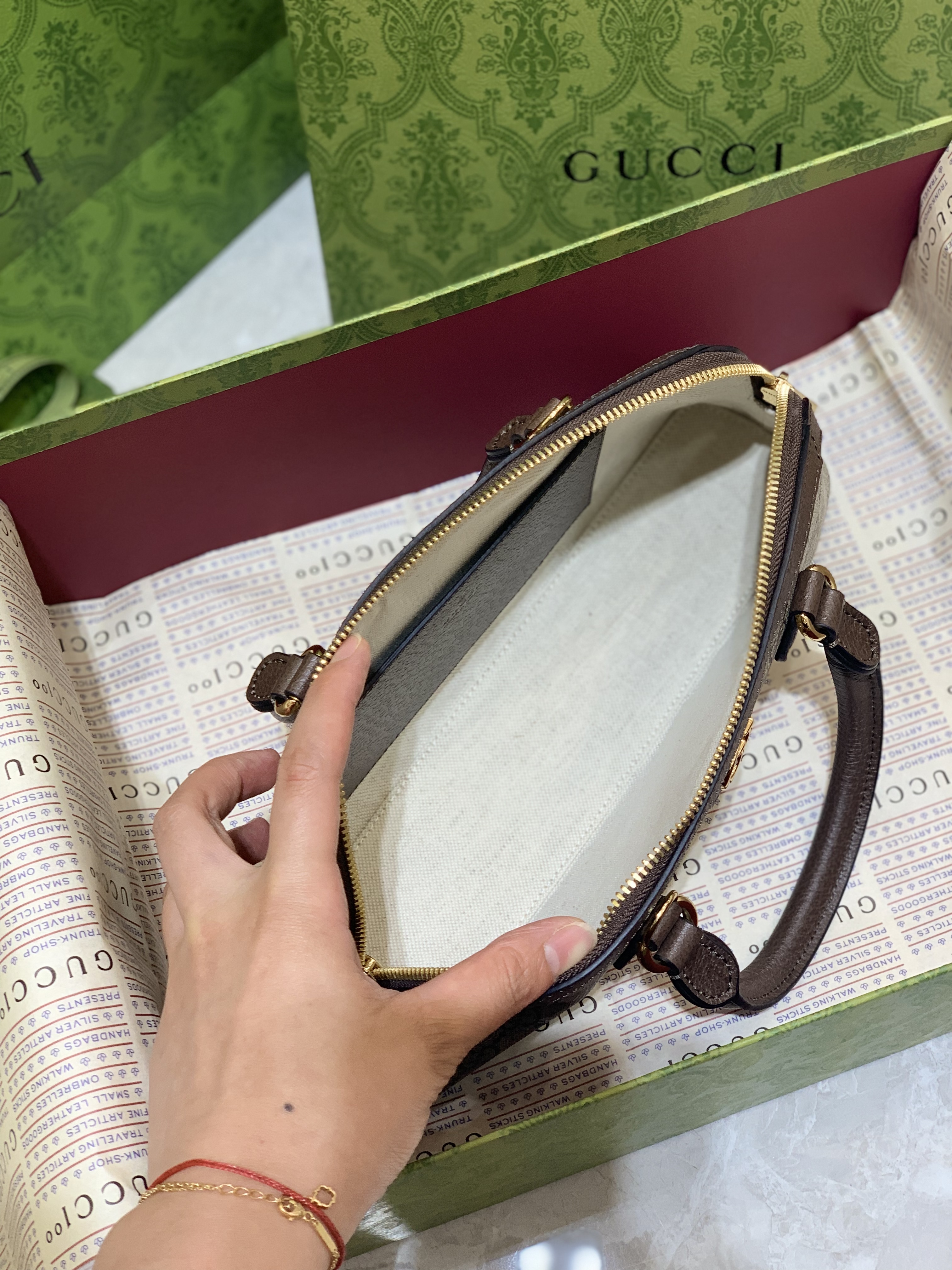 Gucci Ophidia Medium GG Top Handle Bag