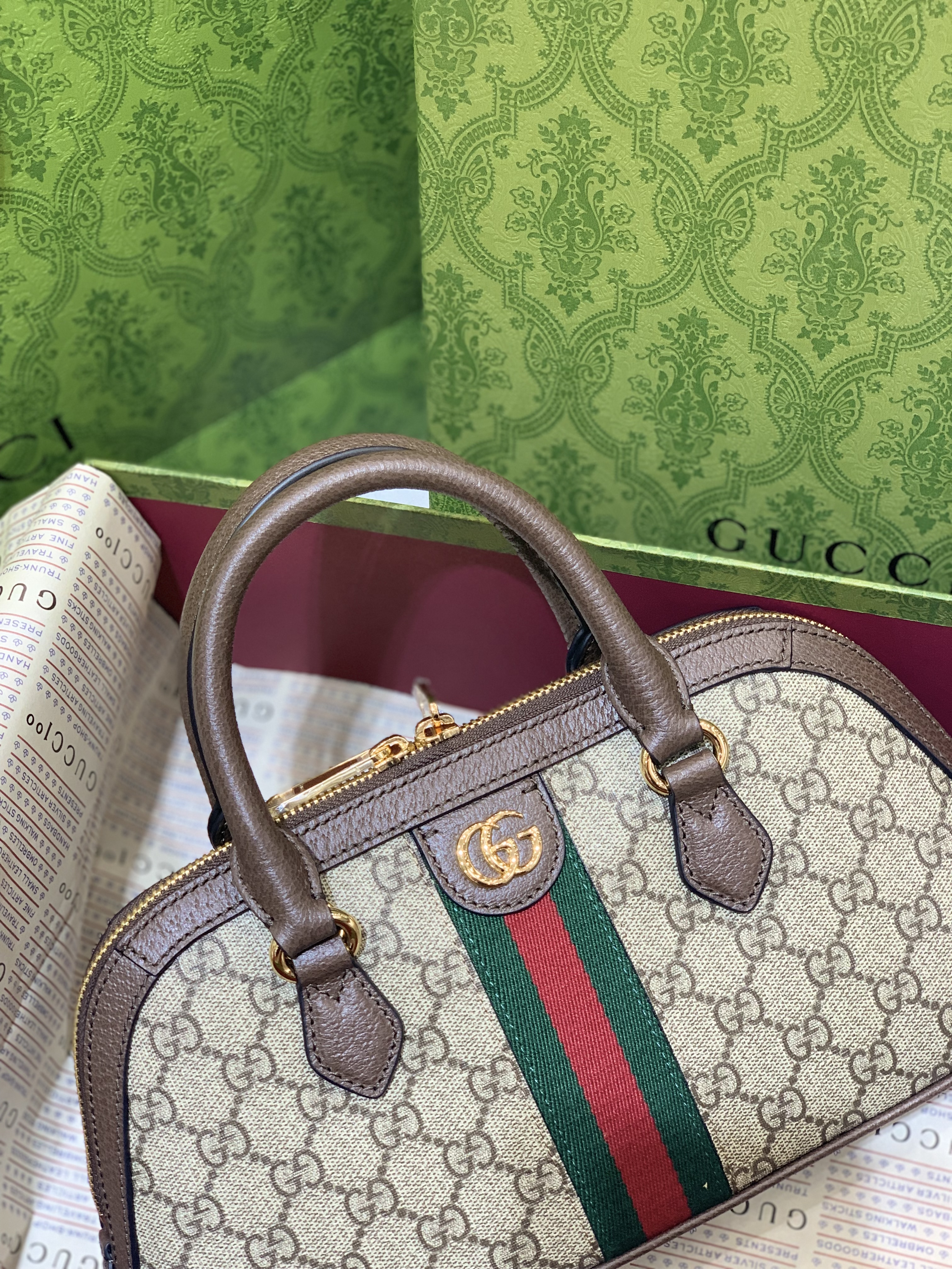 Gucci Ophidia Medium GG Top Handle Bag