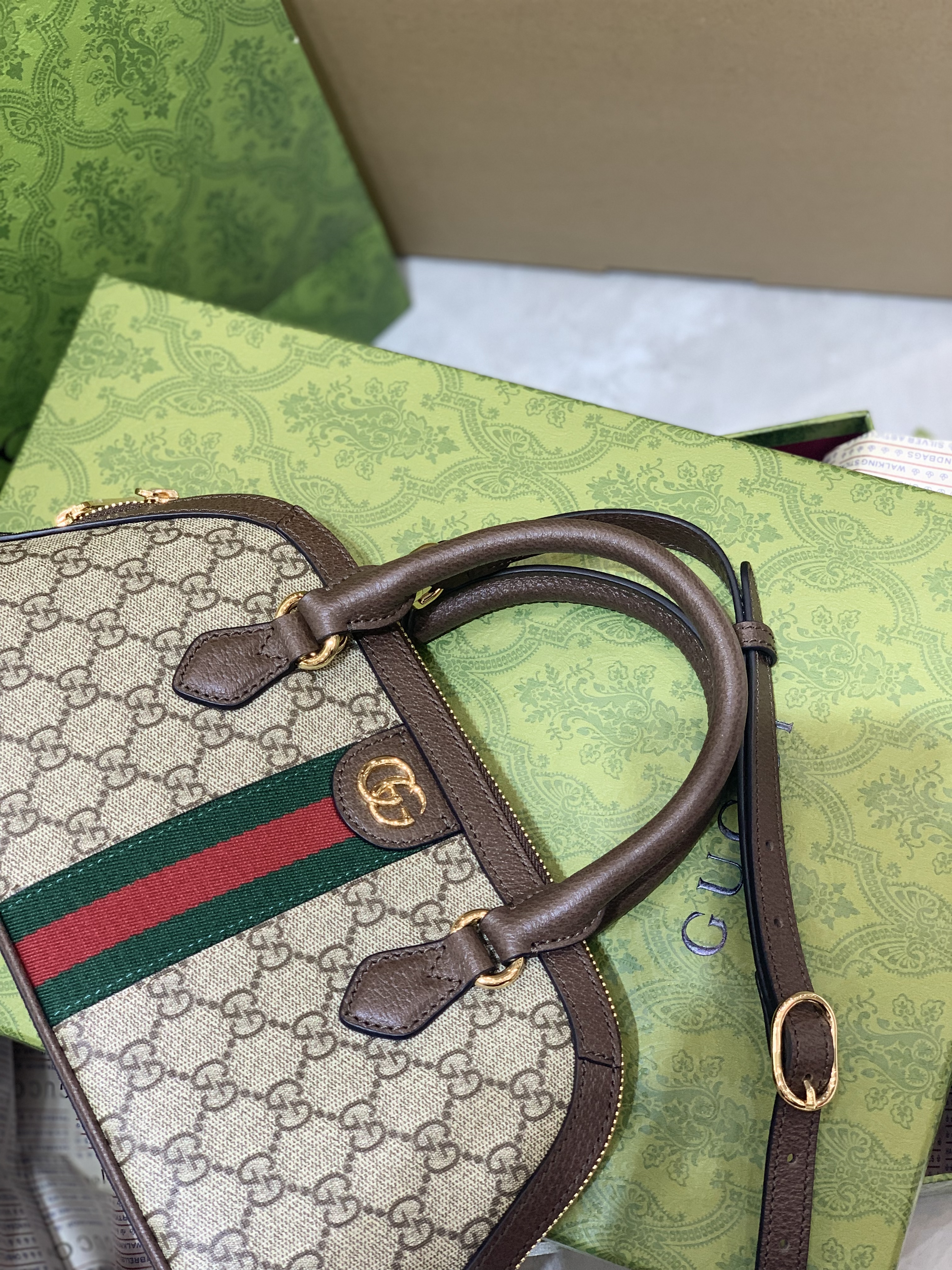 Gucci Ophidia Medium GG Top Handle Bag