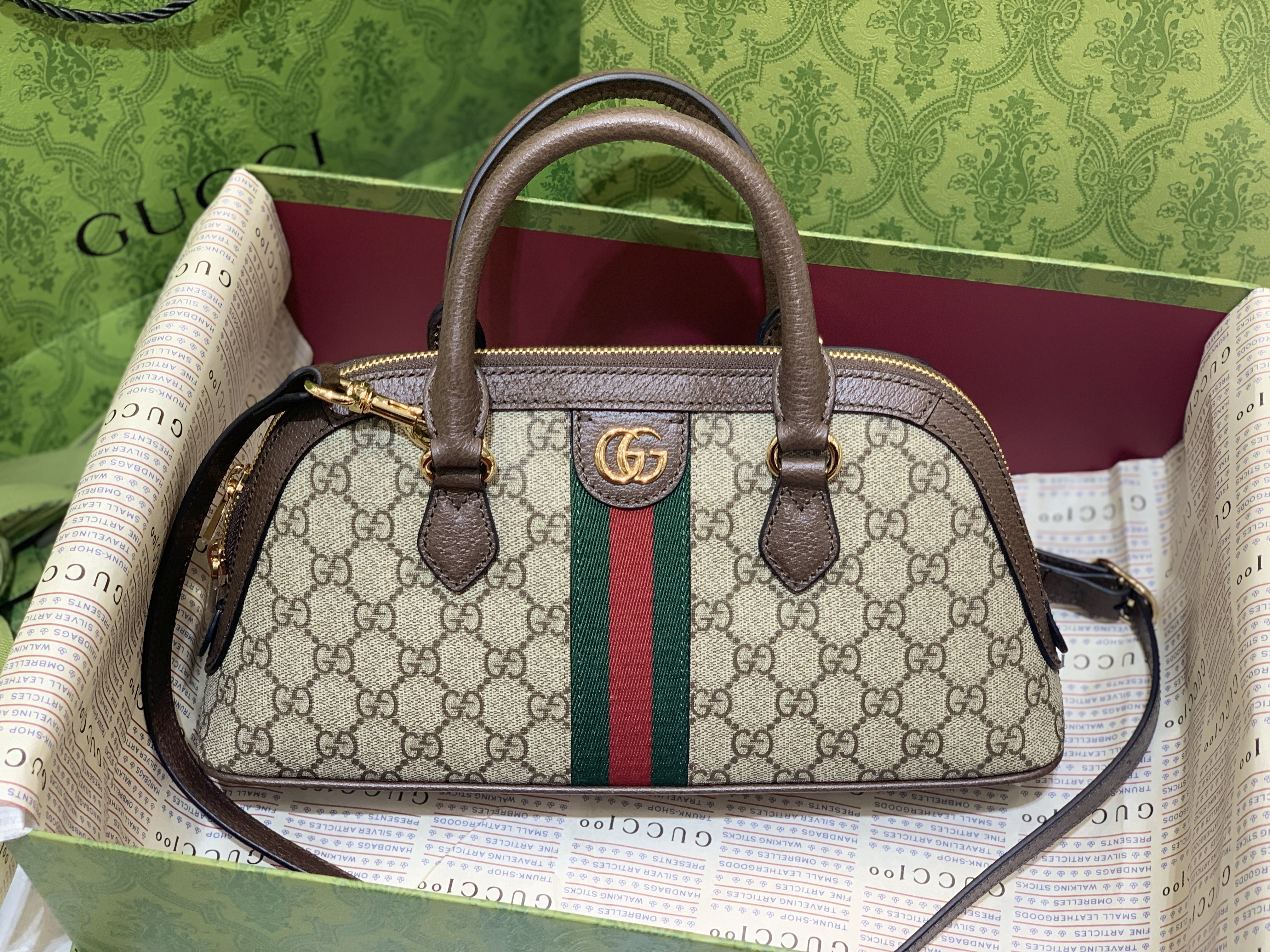 Gucci Ophidia Medium GG Top Handle Bag