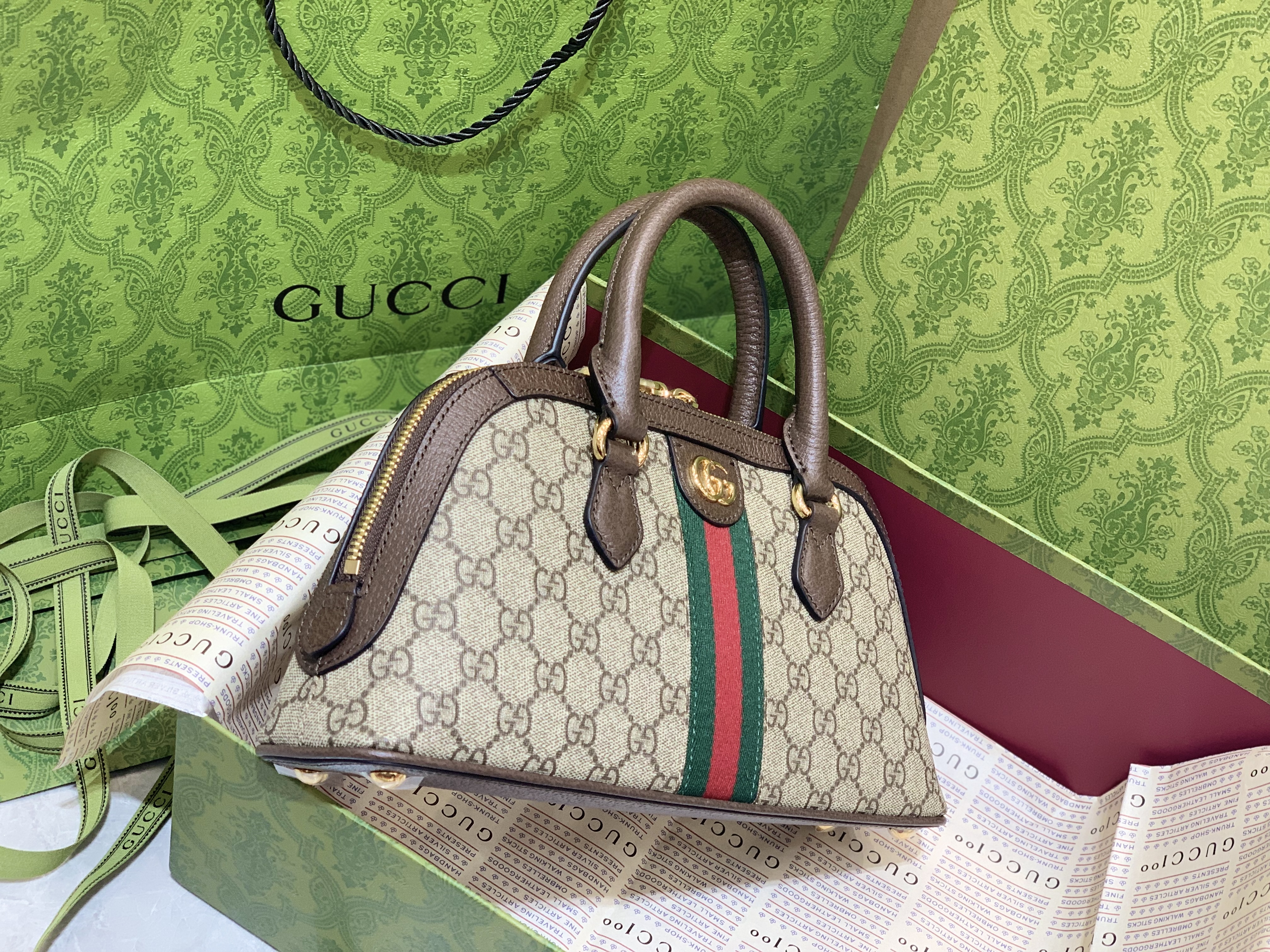Gucci Ophidia Medium GG Top Handle Bag