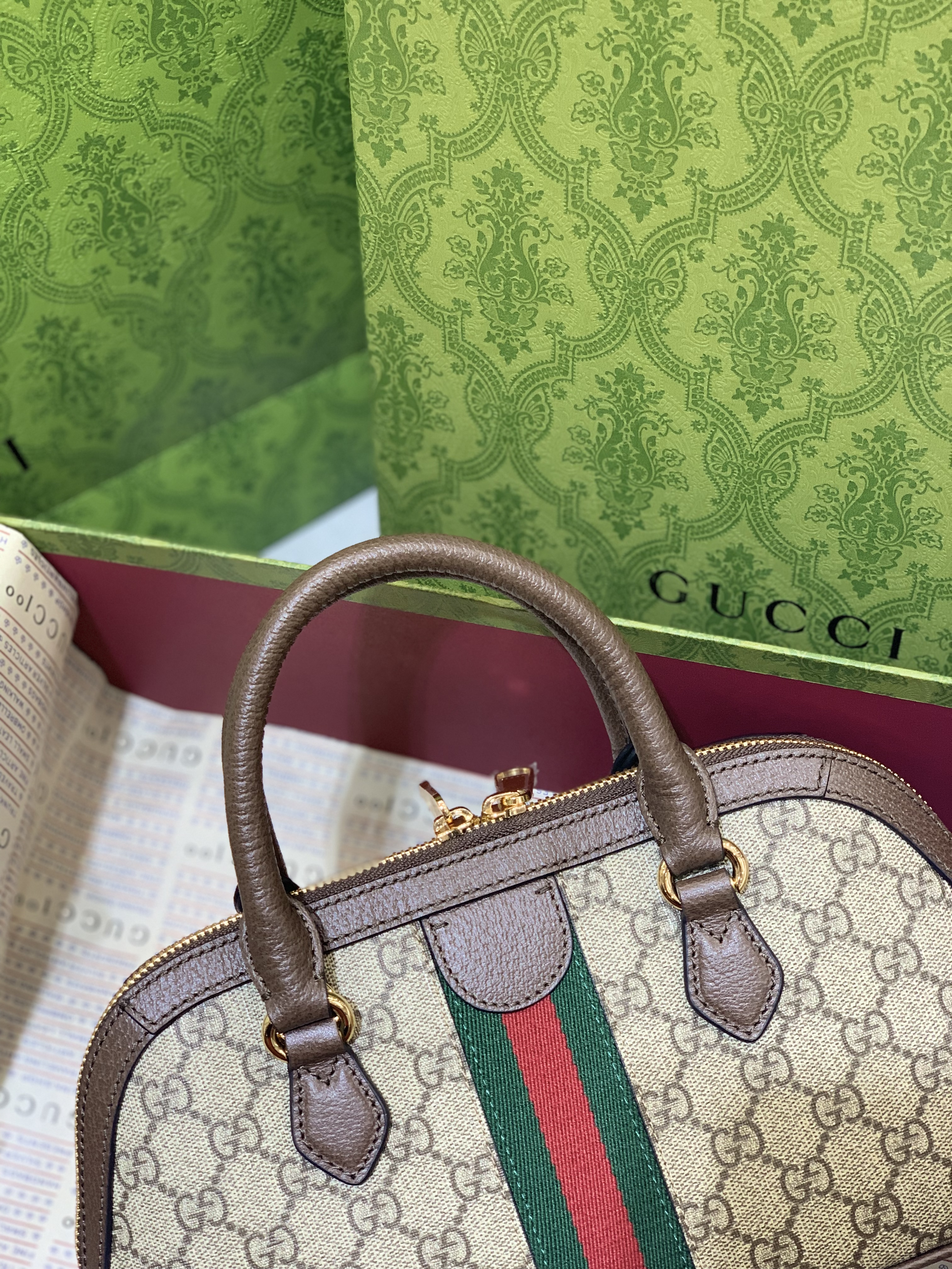 Gucci Ophidia Medium GG Top Handle Bag