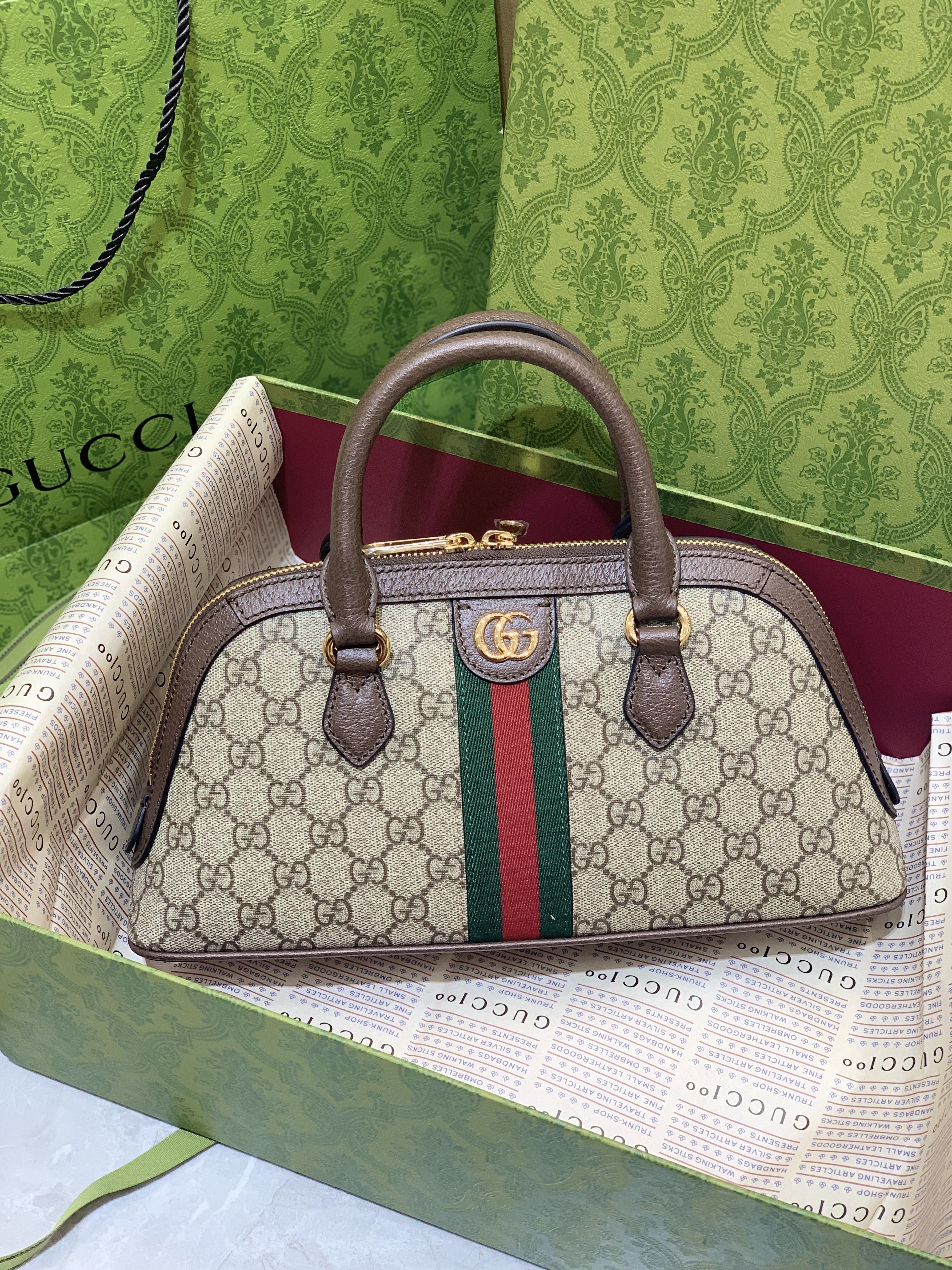 Gucci Ophidia Medium GG Top Handle Bag