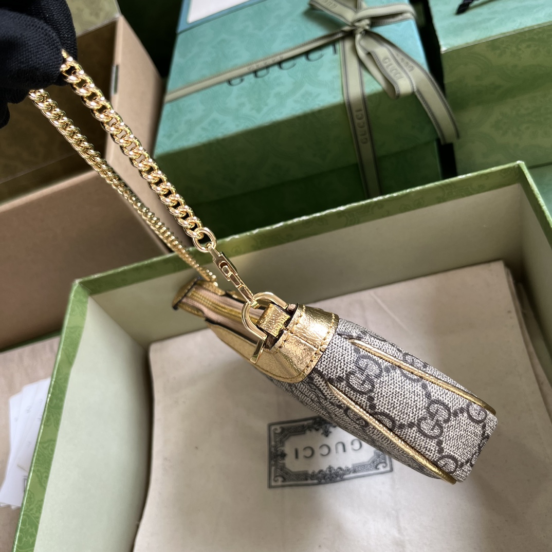 Gucci Ophidia mini bag in Beige Gold GG Canvas | GUCCI® SI