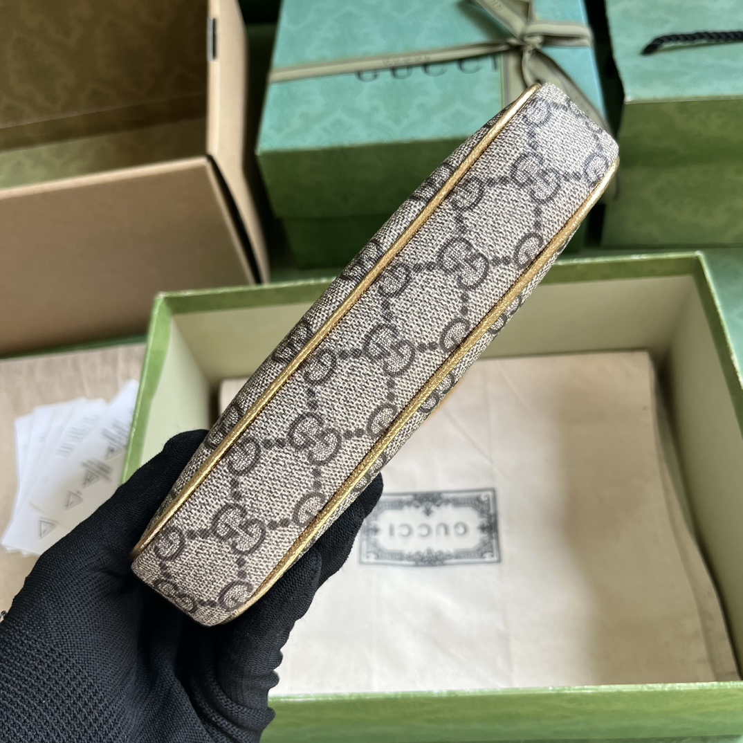 Gucci Ophidia mini bag in Beige Gold GG Canvas | GUCCI® SI