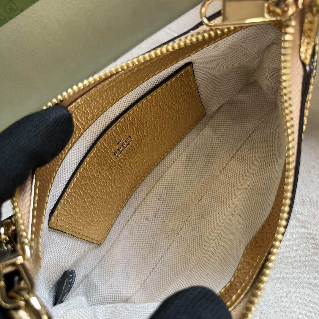 Gucci Ophidia mini bag in Beige Gold GG Canvas | GUCCI® SI