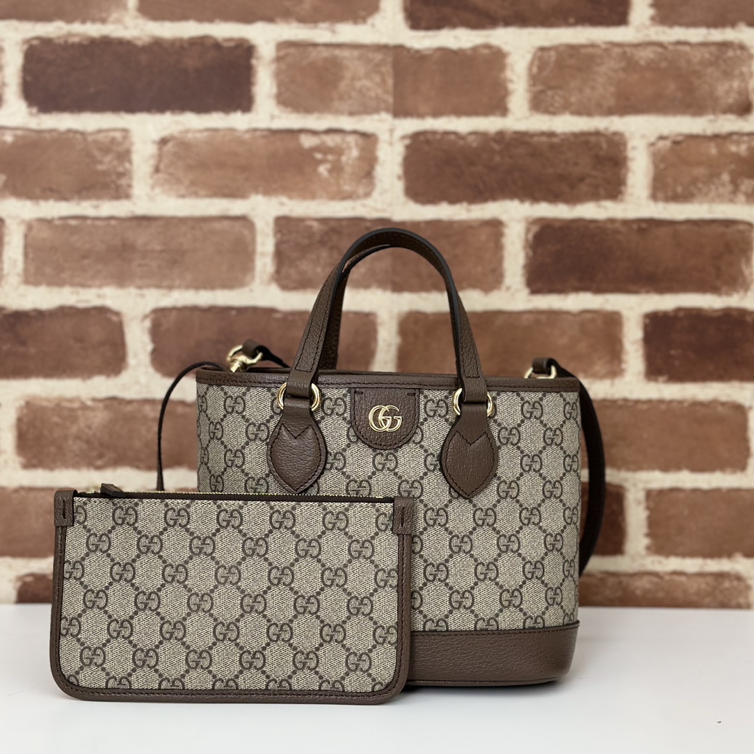 Gucci Brown GG Tote Mini