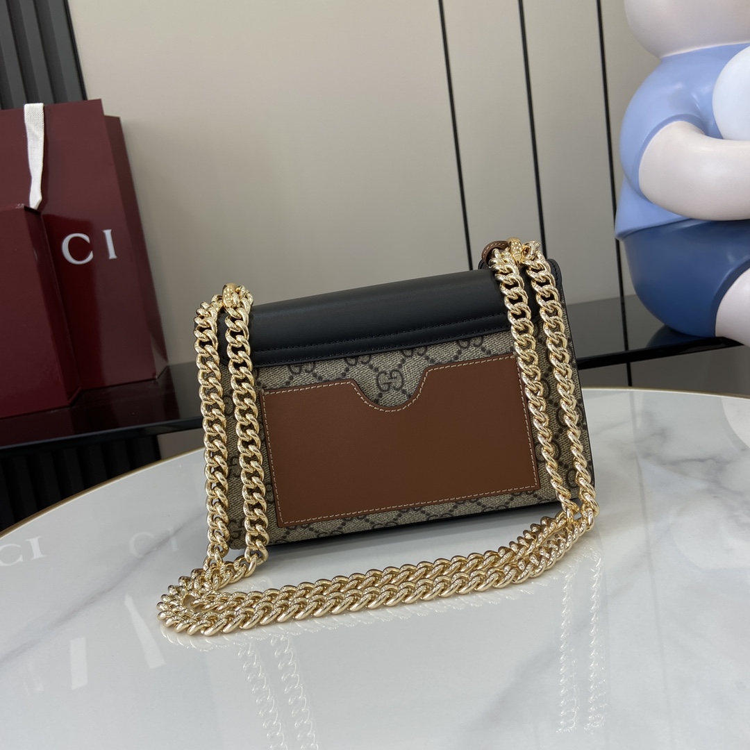 Gucci Padlock Mini Shoulder Bag 'Beige Ebony'