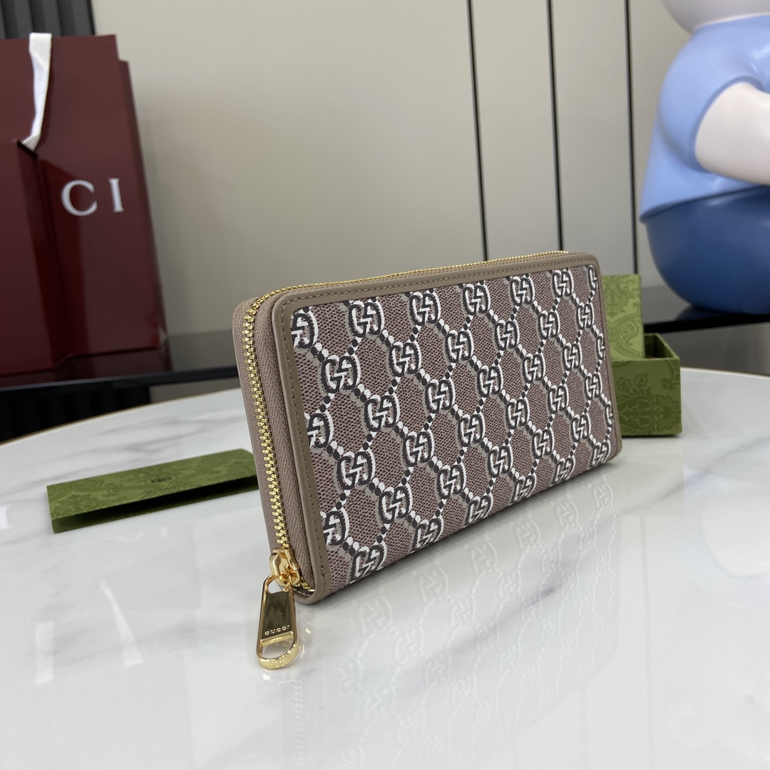 Gucci Portefeuilles Vrouwen Stof Grijs/tortora in het Grijs