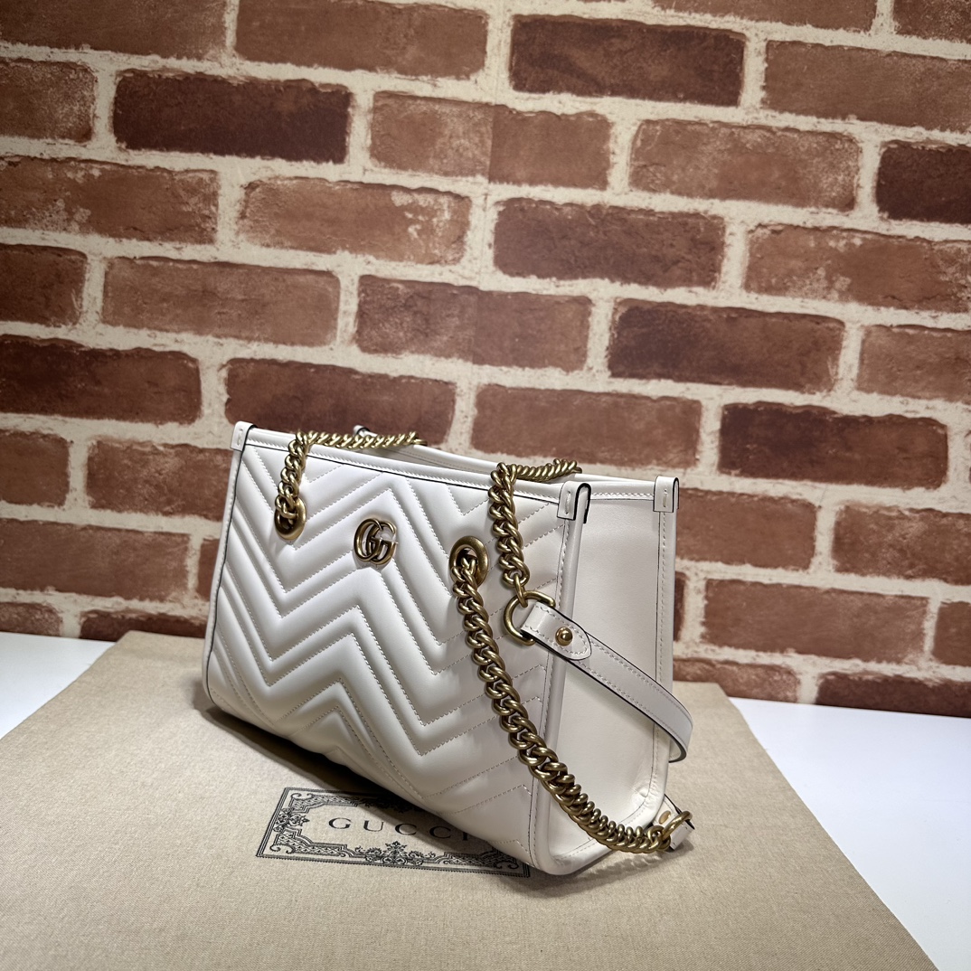 Gucci Small Gg Marmont Leather Tote Bag