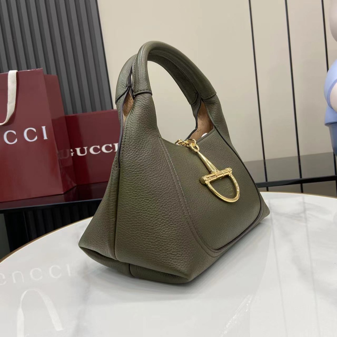 GUCCI Softbit Maxi textured-leather tote