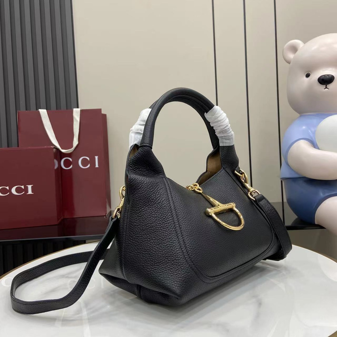 GUCCI Softbit medium textured-leather tote