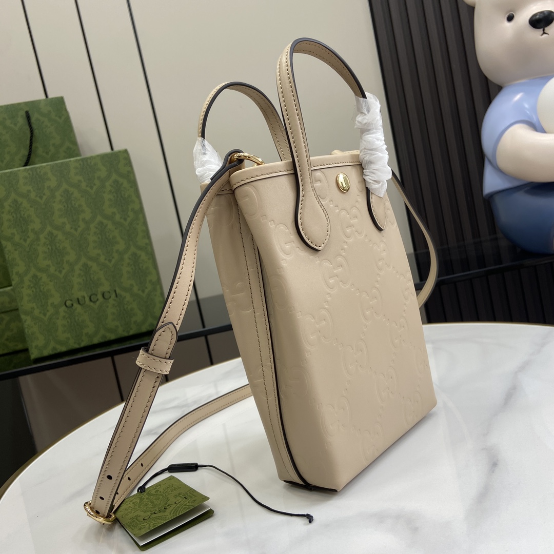 GUCCI Super mini bag 790133 leather Shoulder Bag beige