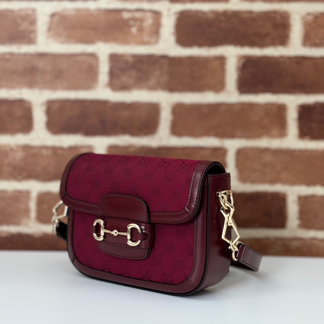 Gucci Women's Horsebit 1955 Original red GG 'Burgundy' Bag