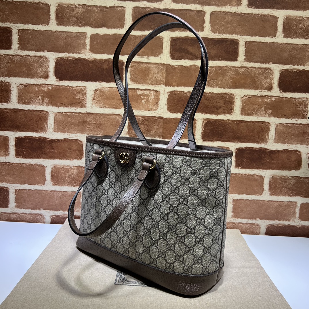 Gucci Woven medium tote bag in Neutral Black Fabric | GUCCI