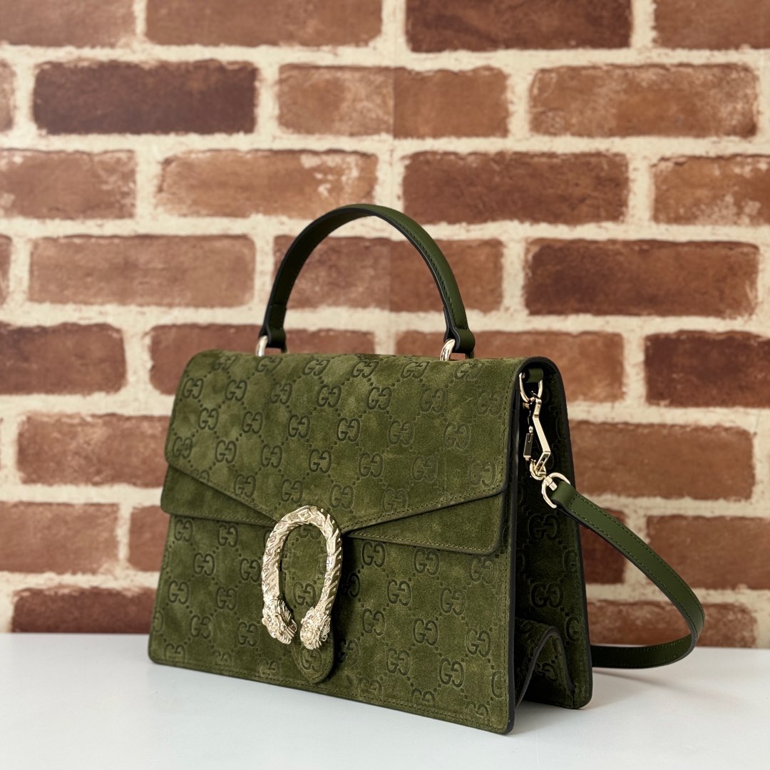GucciDionysus mini top handle bag in Green  suede - Gucci