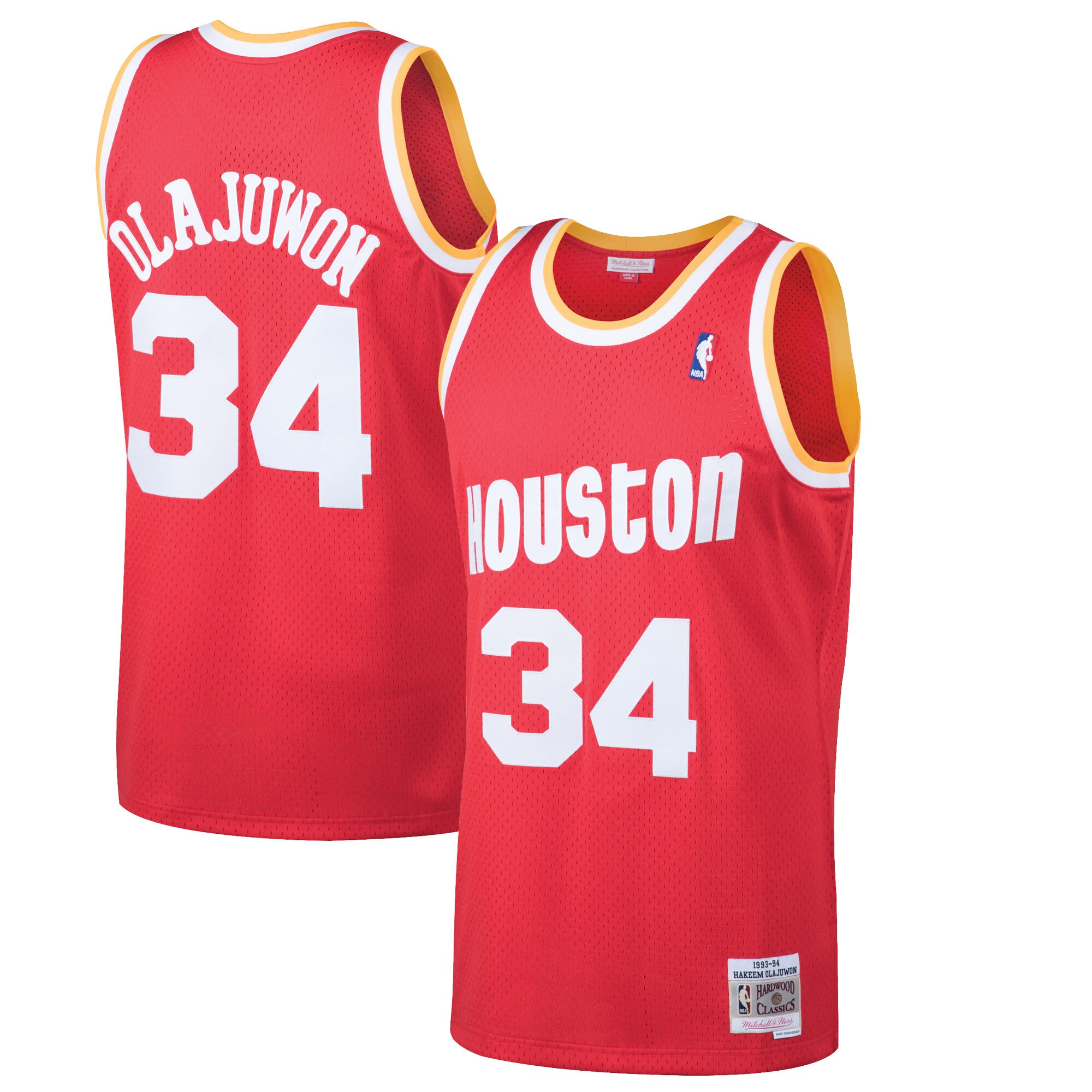 Mitchell Ness Olajuwon 1993 Jersey - Stunning Rockets #34 Fan Gear