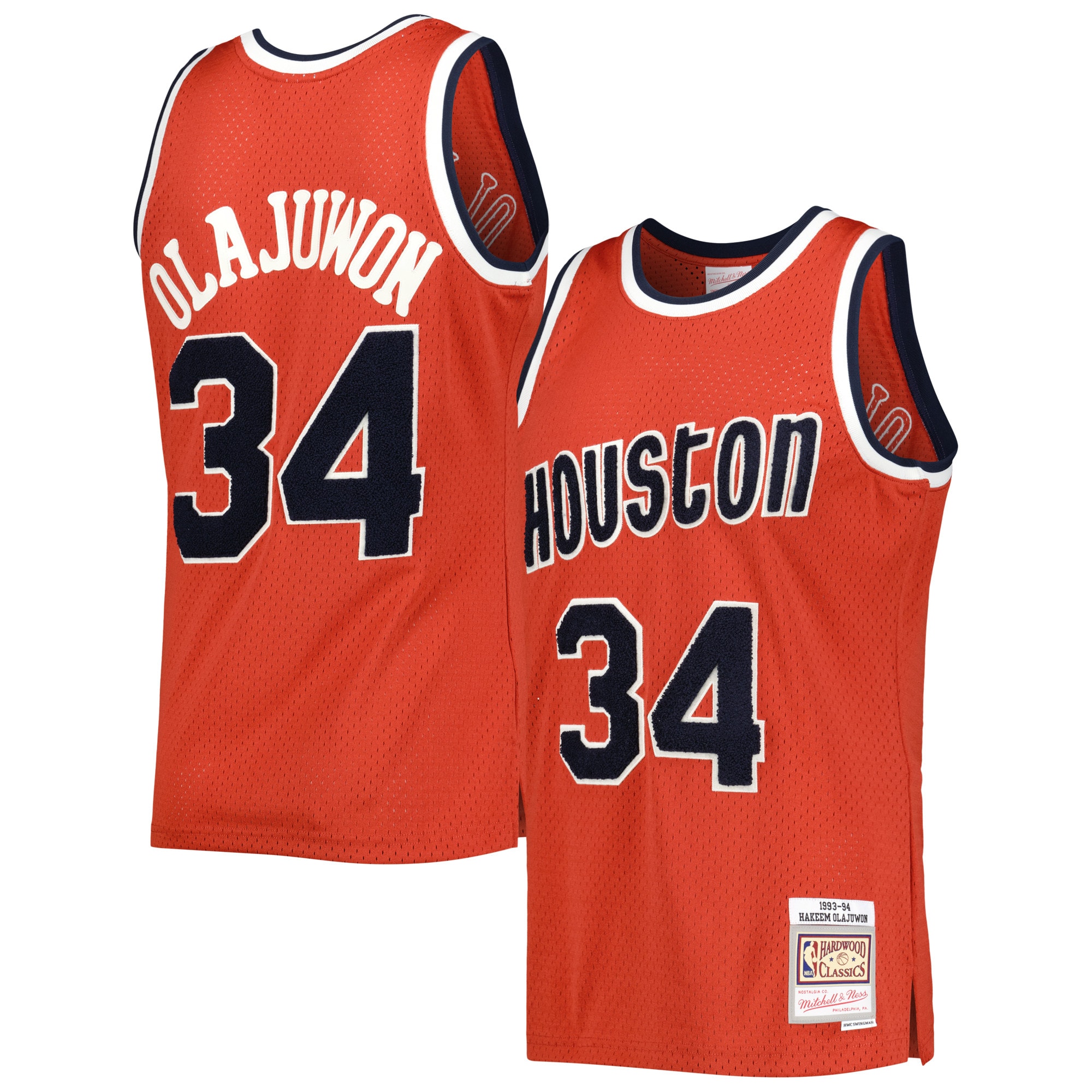 Mitchell Ness Olajuwon Jersey | Outstanding 1993-94 Hakeem Swingman