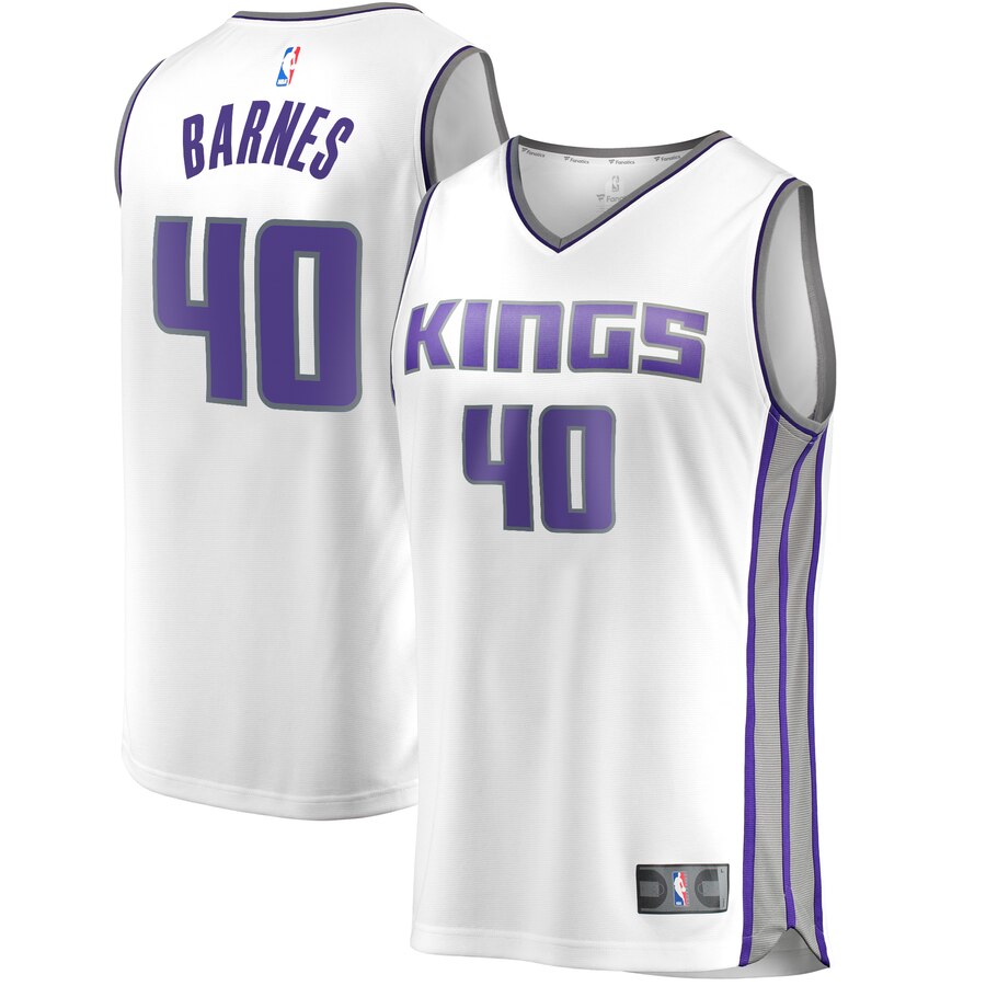 Harrison Barnes Sacramento Kings Fanatics Branded Youth Fast Break Replica Player Jersey – Association Edition – White