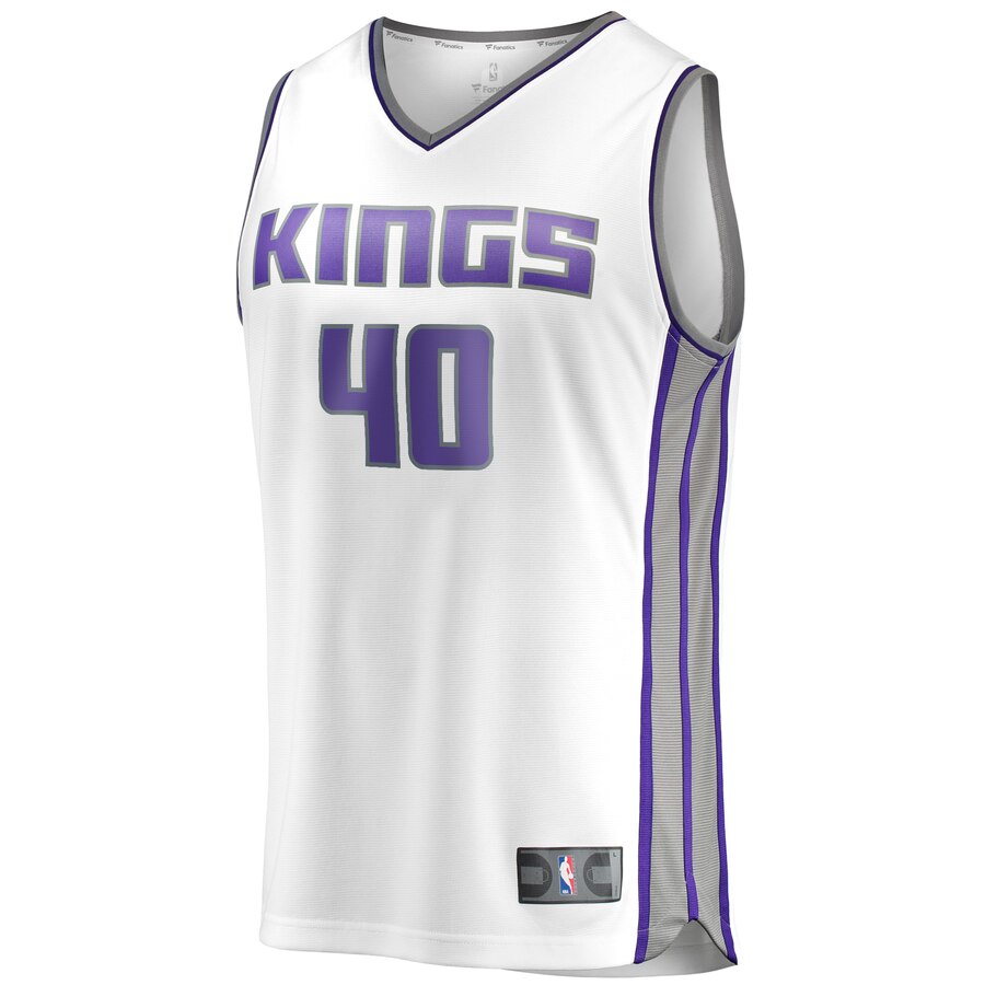 Fanatics Harrison Barnes Kings Jersey White #40 - Ultimate Youth Replica