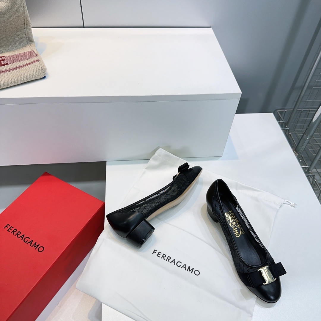 Harrods Salvatore Black Ferragamo Vara Mesh Heels 30 | Harrods