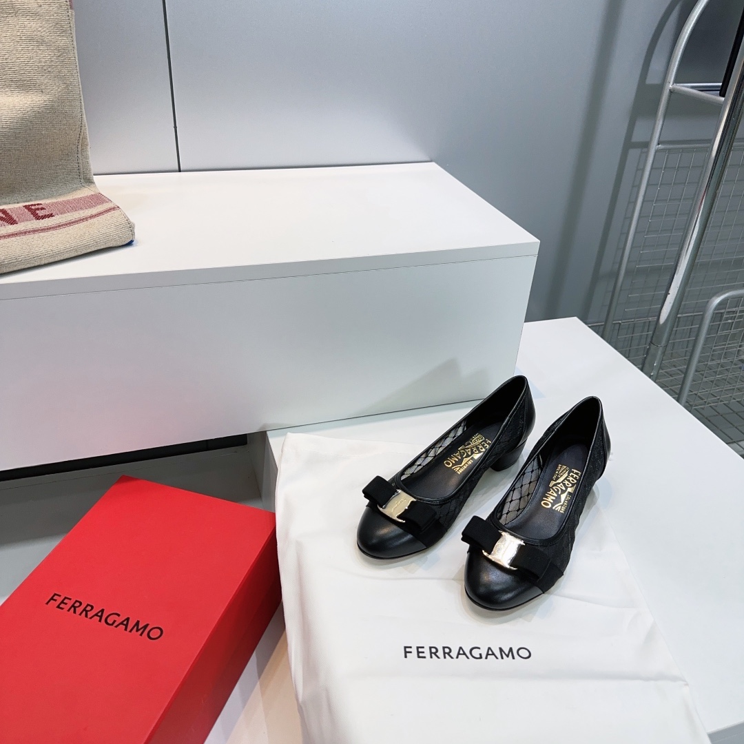 Harrods Salvatore Black Ferragamo Vara Mesh Heels 30 | Harrods