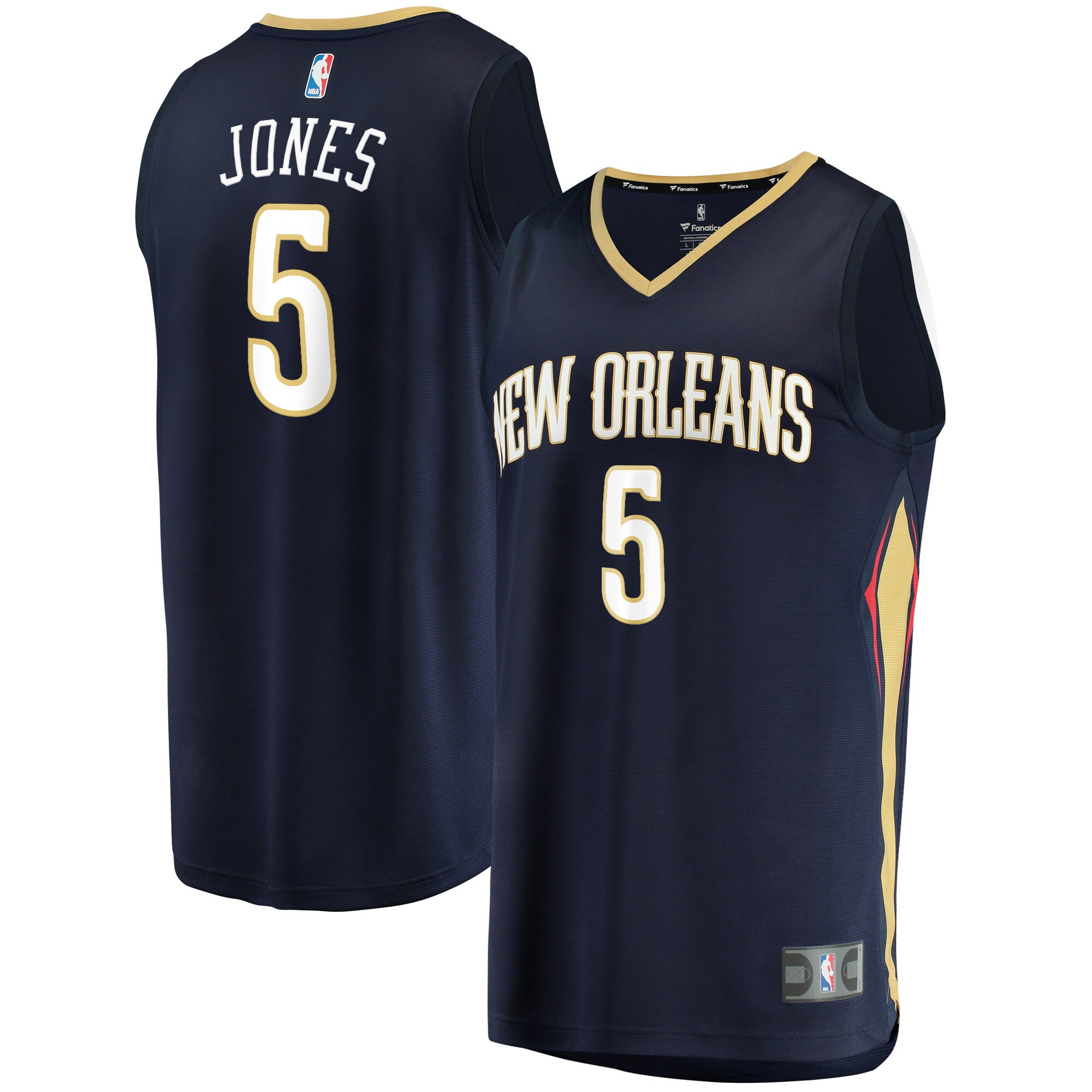 Herbert Jones Pelicans Navy Jersey - Outstanding 2021/22 Fan Replica Top