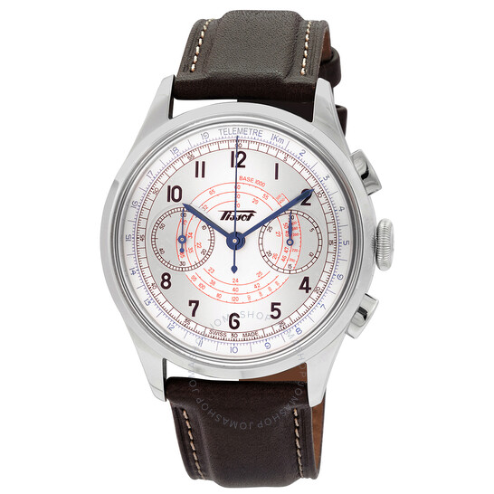 Heritage Telemeter Chronograph Automatic Silver Dial Men's Watch