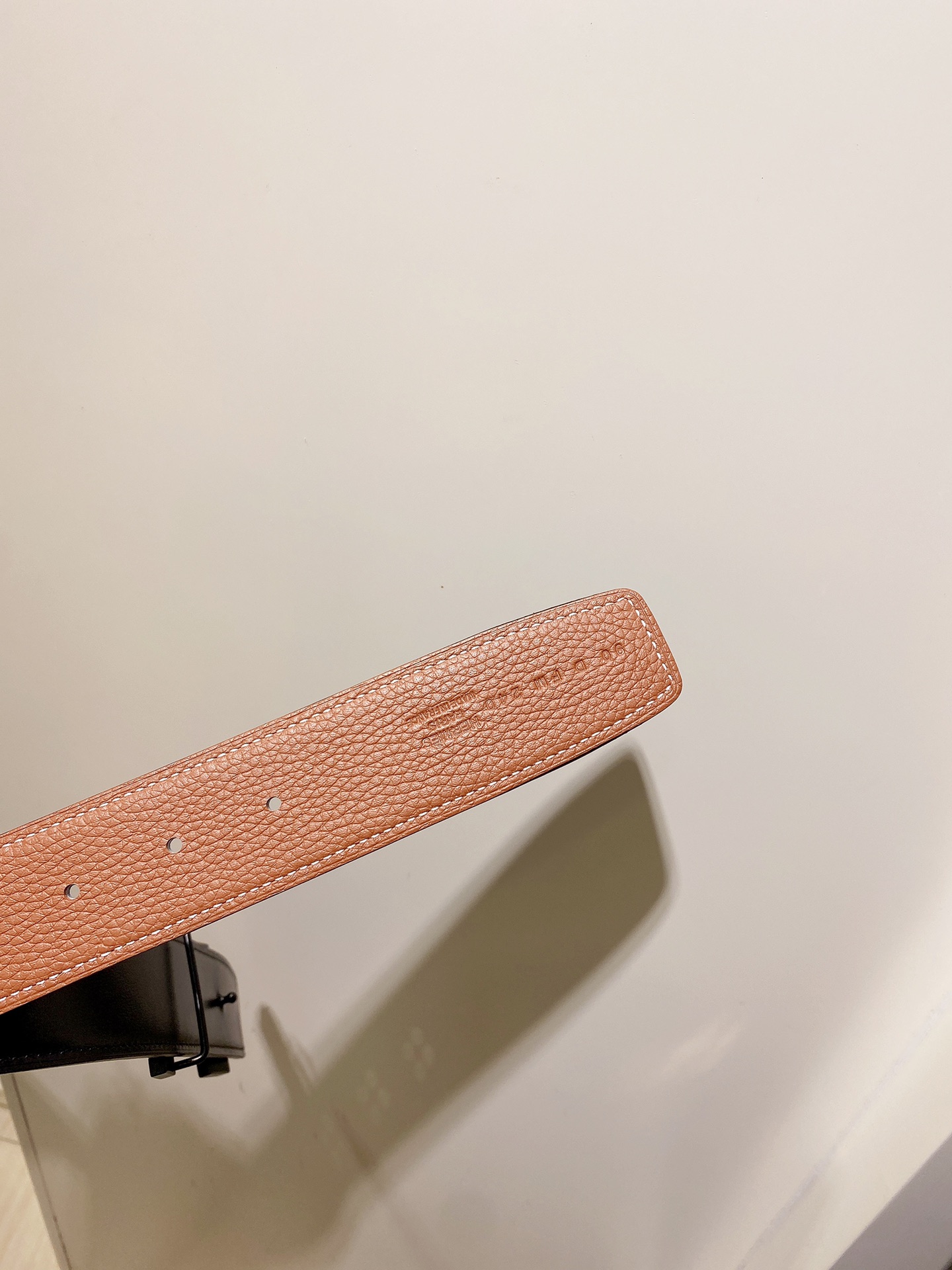 HermÃ¨s Brown Leather Belt with Black H Buckle