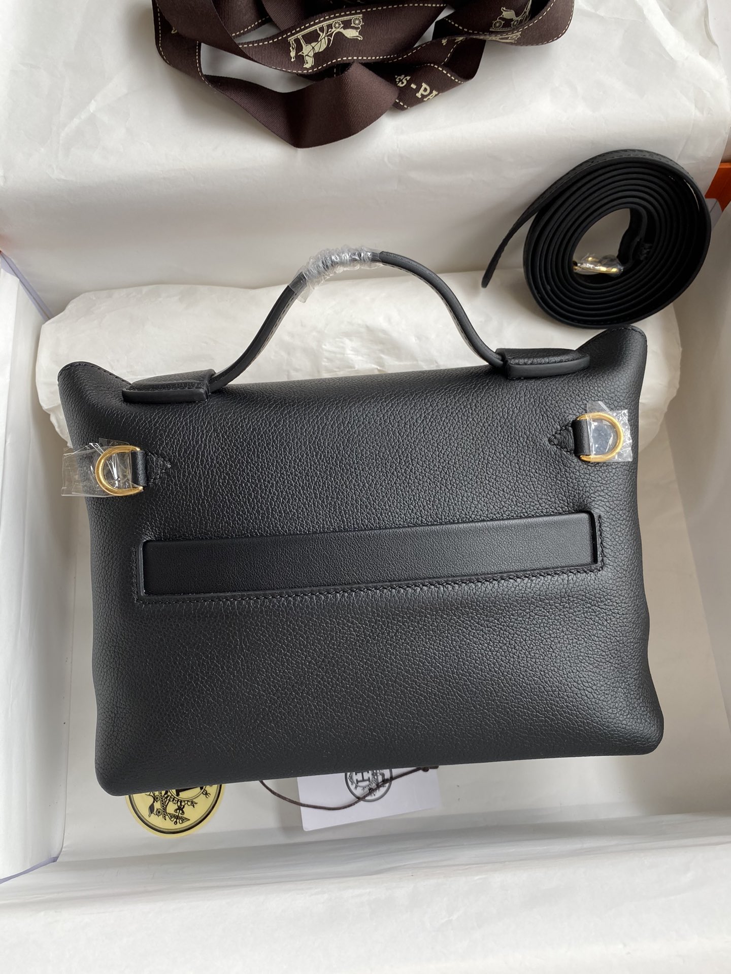 Hermes 24/24 Mini 21 Handmade Bag in Black