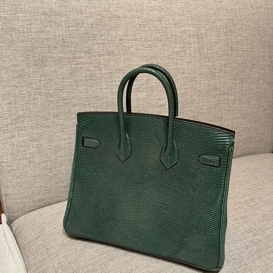Hermes Birkin 20 Vert Cypress Lizard GHW