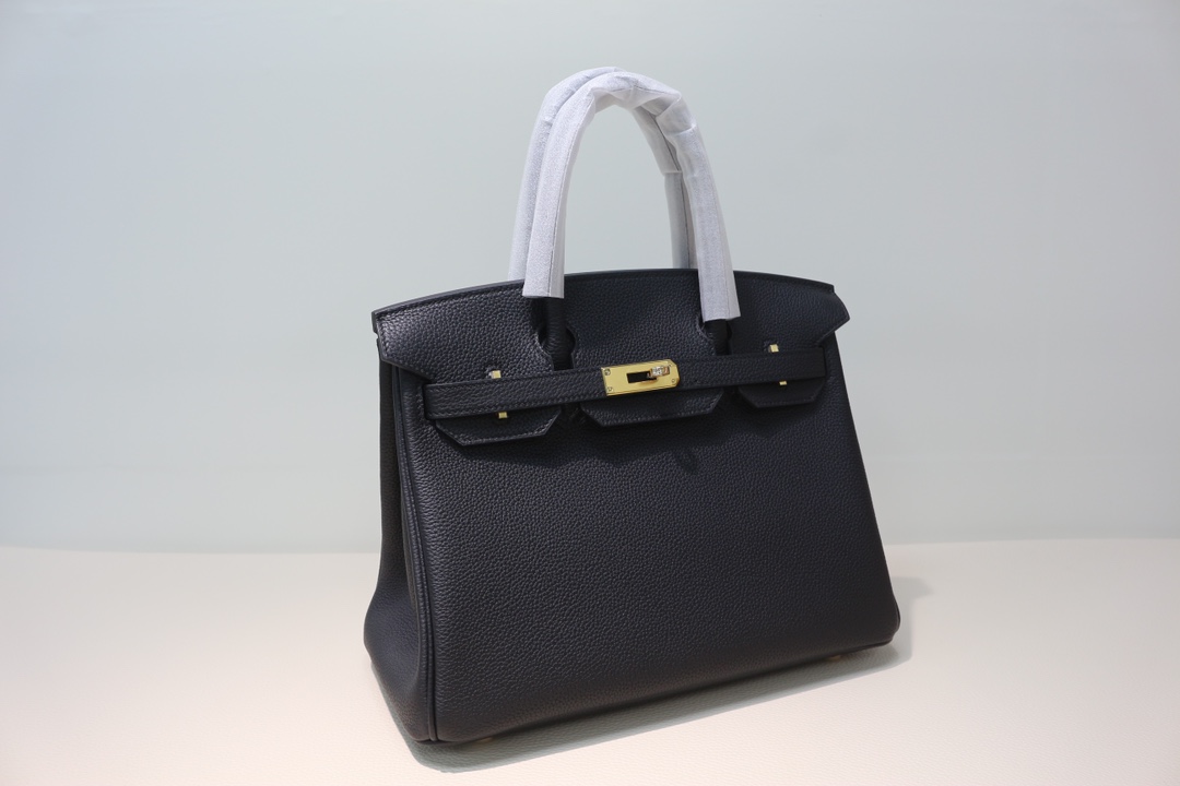 Hermes Birkin 25 Black Leather
