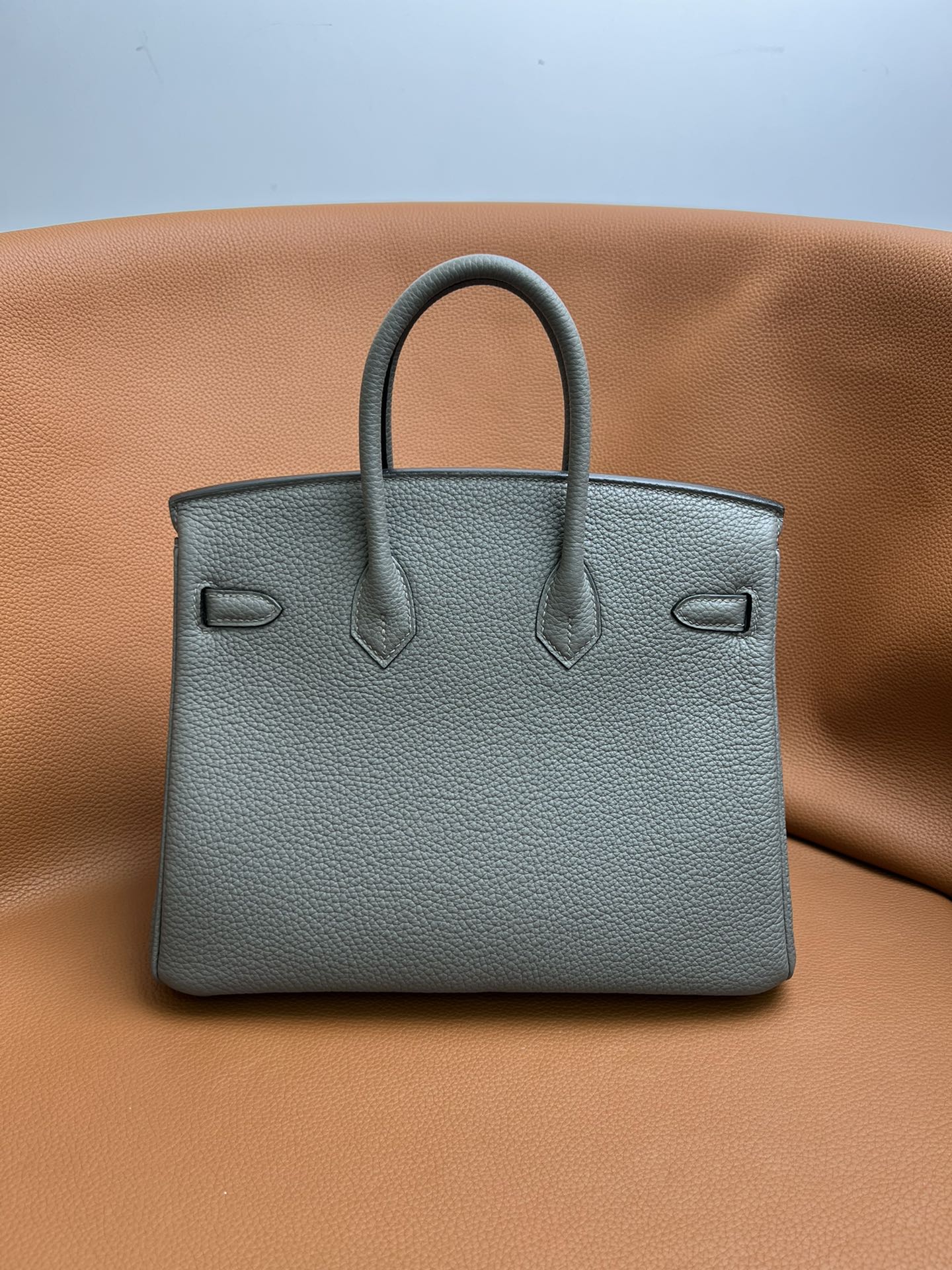 Hermes Birkin 25 Gris Etain in Togo Leather with Gold Hardware