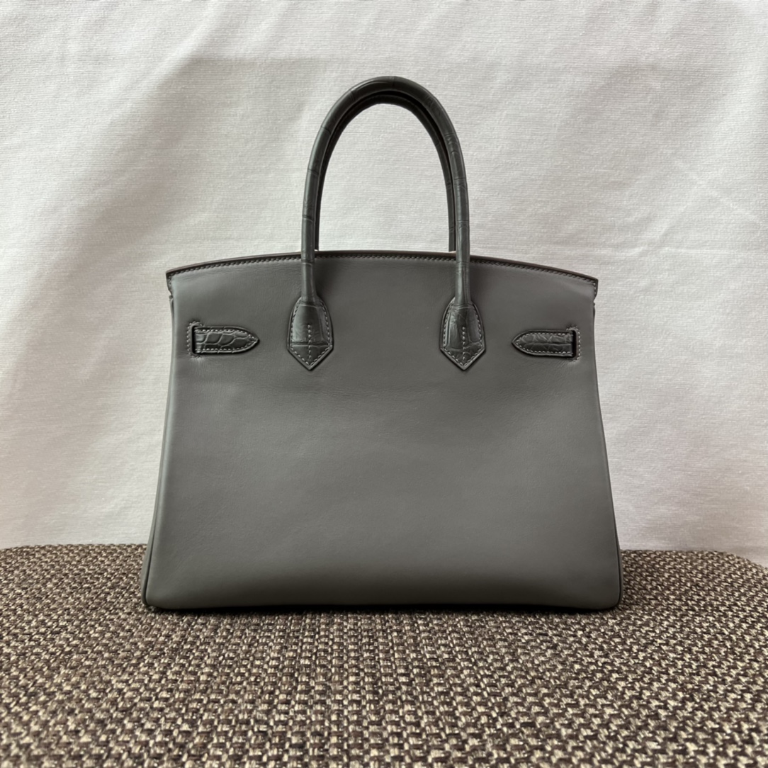 Hermes Birkin 25 Gris Meyer Togo With Gold Hardware