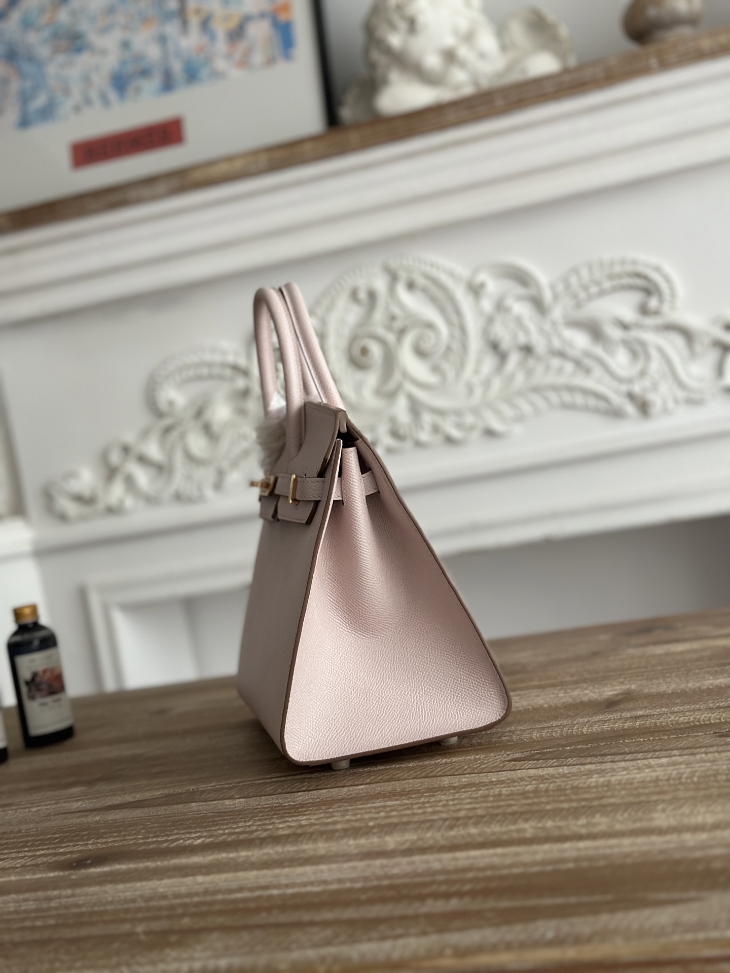 Hermes Birkin 25 Togo Beton Gold Hardware