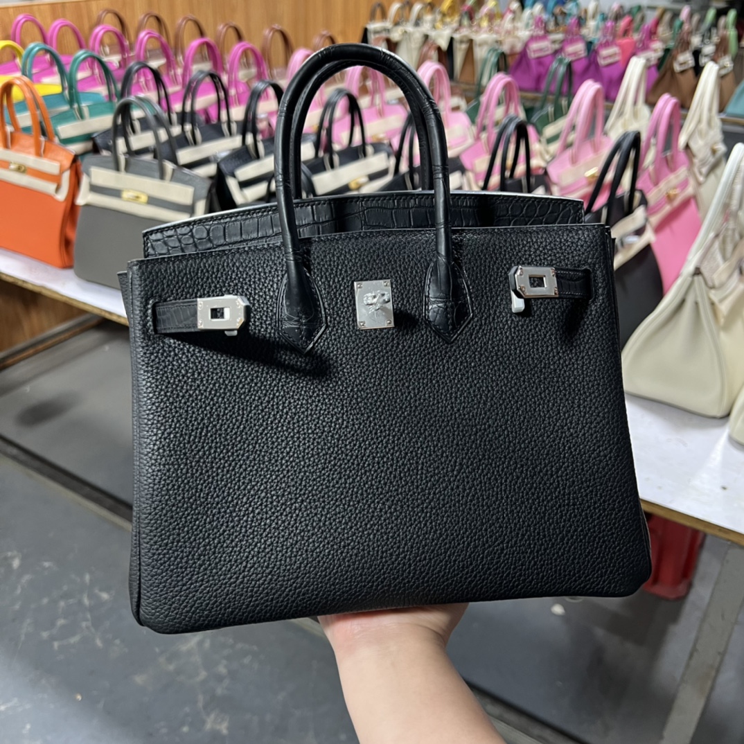 Hermes Birkin 25 Togo With Silver Hardware