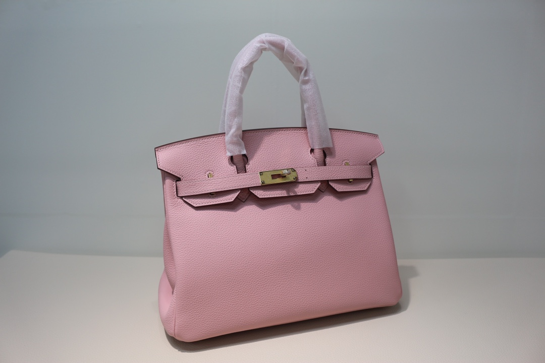 Hermes Birkin 30 Bag 3q Rose Sakura Swift Calfskin GHW