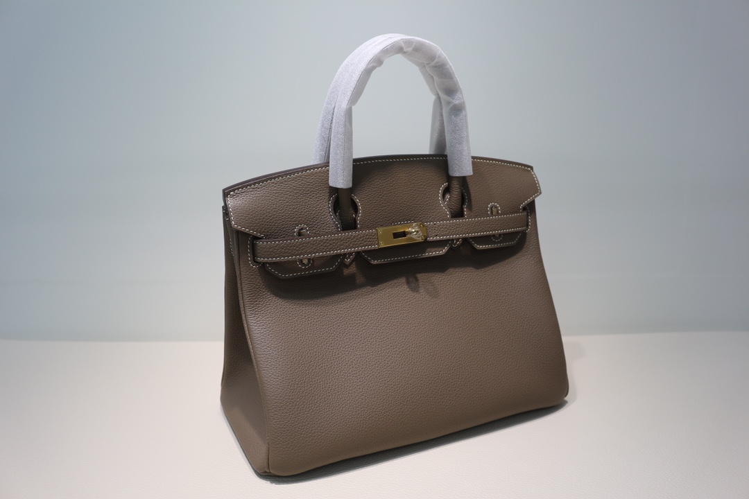 Hermes Birkin 30 Bag Brown Gold