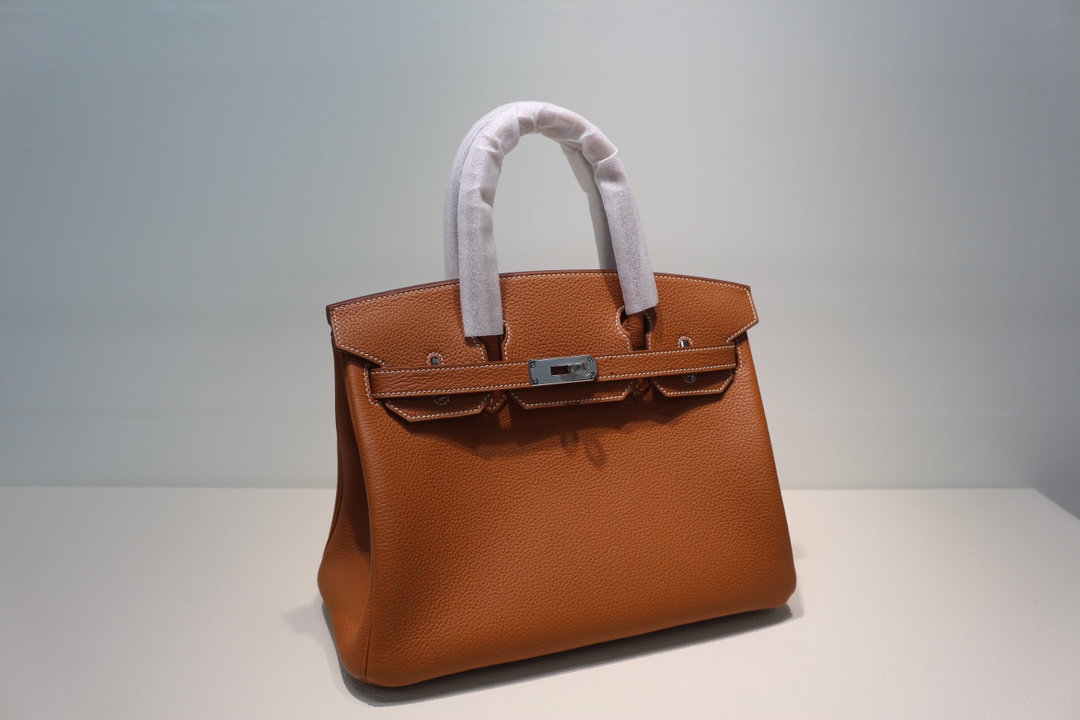 Hermes Birkin 30 Sellier Gold Epsom Palladium Hardware