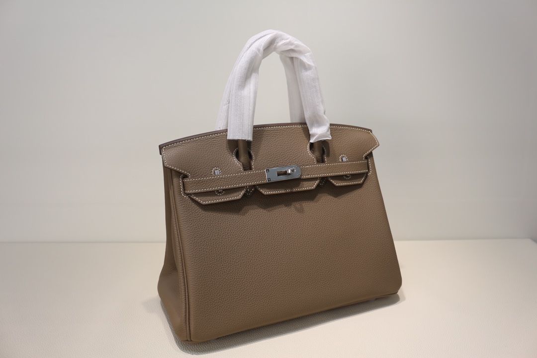 Hermes Birkin 30cm CK18 Etoupe grey Handmade